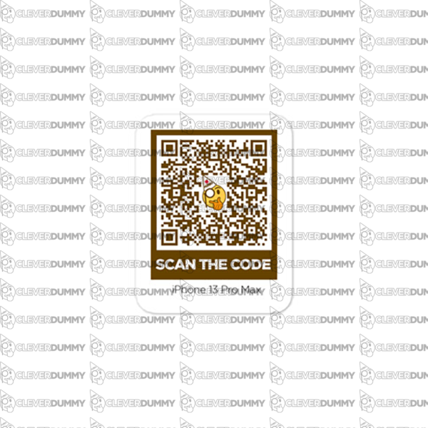 iPhone 13 Pro Max CleverDummy QR Sticker Watermark