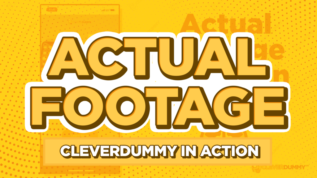 CleverDummy Actual Footage Header
