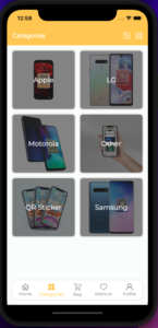 CleverDummy App Categories Screen Screen